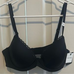 NWT Calvin Klein black underwire bra, 36C